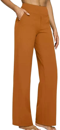Women's Streetwear Full Length High Waist Palazzo Pants with Pockets