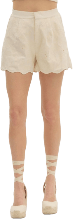 Peacocks & Pearls Owensboro Flora Eyelet Shorts