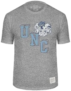 UNC Retro Brand Vault Mascot Streaky Tee