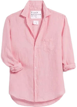 Frank & Eileen Women's Relaxed Italian Classic Linen Button Up Shirt