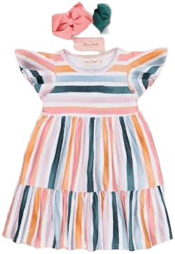 Marie Nicole Infant Mom & Me Classics Tiered Ruffle Dress