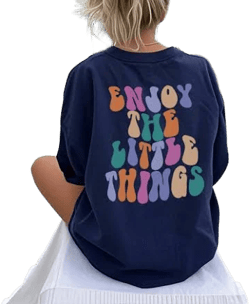 SHEIN Ladies' Round Neck Short Sleeved Letter Printed T-Shirt