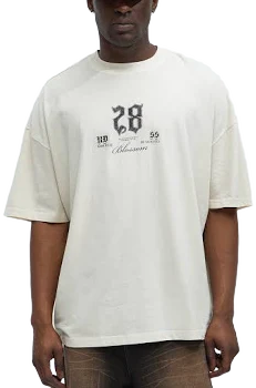 Fashion Nova Men's 28 Blossom Oversized Tee Shirt