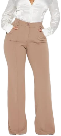 Fashion Nova Heidi Wide Leg Trouser Pants