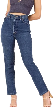 Vintage 80s Chic High Waisted Straight Leg Jeans