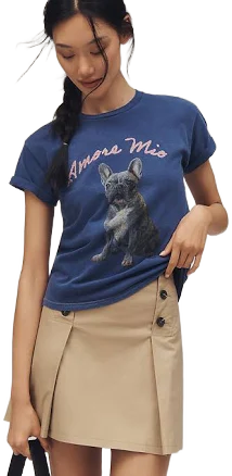 Anthropologie Dog Graphic T-Shirt