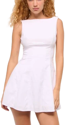 Women's Abercrombie & Fitch The A&F Mila High-Neck Stretch Mini Dress