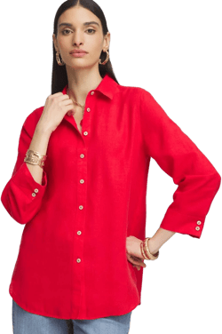 Chico's Women's No Iron Linen Shirt