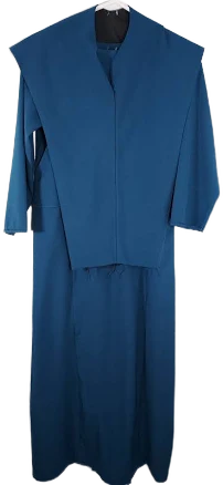 Handmade Amish/mennonite Dress M/l Blue B38 W36 L 50