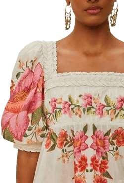 FARM Rio Women's Floral Print Cotton Shirt
