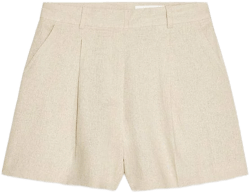 Zara Women's High-Waisted Linen Shorts