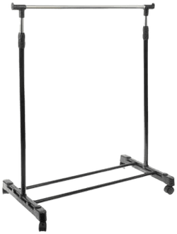 LTD Commodities The Lakeside Collection Rolling Metal Garment Rack