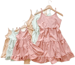 Little Mia Bella Spring Pastels Matching Dresses
