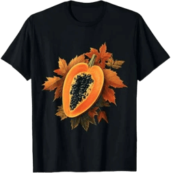 FAHUANGGE Papaya Fruit Graphic Art Papaya T-Shirt100% cotton Women's