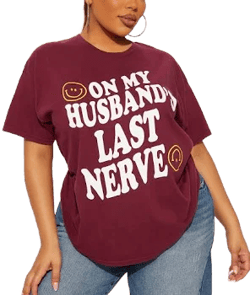 Fashion Nova Oversized Washed Short Sleeve Graphic T-Shirt