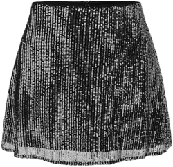 Sequin High Waist Zipper Mini Skirt