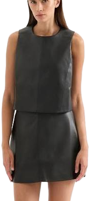 Beaumont Women's Vegan Leather Mini Skirt