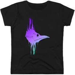 Colorful Drippy Plague Doctor Women's T-shirt