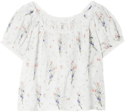 DÔEN Women's Frederica Floral-Print Organic Cotton-Voile Top