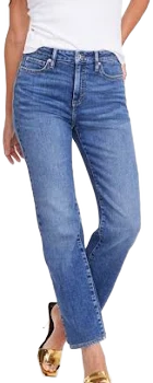 INC International Concepts Women's High-Rise Straight-Leg Jeans