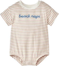 Baby Boys&#39; Beach Naps Romper - Cloud Island&#8482; Tan 6-9M