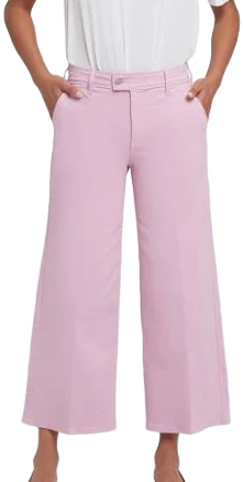 NYDJ Women's Mona High Waist Ankle Wide Leg Trouser Jeans