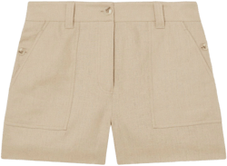 Reiss Womens Ashby Linen Shorts