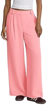 Express Women's Signature Crepe High Waisted Relaxed Trouser