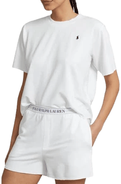 Polo Ralph Lauren Women's French Terry Short Sleeve Pajama Set