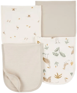 Carter's Baby Girls 4-Pack Burp Cloths