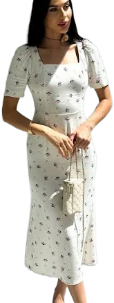 Organic Floral Cotton Maxi Sundress