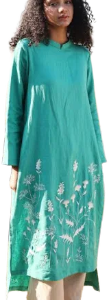 Vietnamese Hand-Embroidered Dress Set
