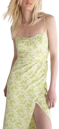 Oak + Fort Floral Midi Dress