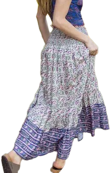 Flora Convertible Cotton Maxi Skirt