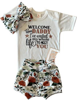 Marine Homecoming Baby Full Outfit Set / Toddler Full Outfit Set / Trendy Baby Clothes / Marine Corps Baby Clothing Set