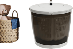 2 in 1 Manual Washing Machine, Portable Washing Machine,Clothes Spin Dryer, Mini Traveling Outdoor Washing Machine, Compact Washer Spin Dryer for RV Travel (Grey)