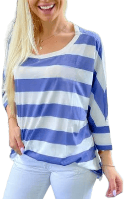 Sunshine Sisters Striped Raglan Top