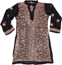TLB Soulful Hand Embroidered Georgette Tunic Top