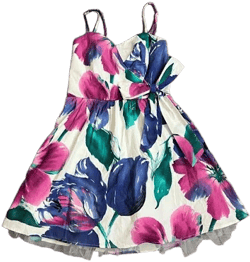 Delia*S Y2K Floral Tulip Print A-Line Spring Dress