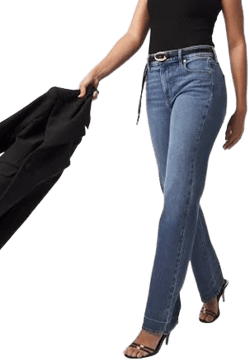 White House Black Market Women's Extra High-Rise Straight Jeans