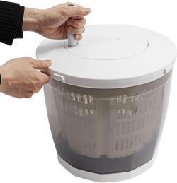2 in 1 Mini Manual Washing Machine and Dehydrator Combo Hand Crank Clothes Washer and Spin Dryer Non Electric Laundry Machine Dryer Spinner Compact Clothing Spinner Dehydrates Weighing up to 4.41 lbs