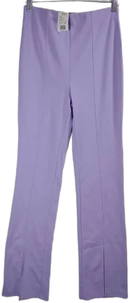 Double Zero Sz Medium Violet Polyester Stretch Pants Split Ankle 28x32