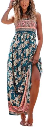 Cupshe Spring Blooms Floral Maxi Sundress