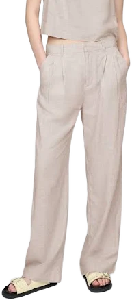 Gap Women's 365 High Rise Linen-Blend Trousers