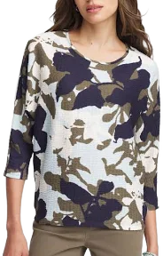 Chico's Women's Floral Wedge Top