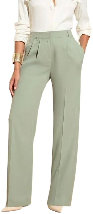 Womens Friends Like These Premium Elastic Back Tailored Wide Leg Trousers
