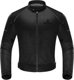 IRON JIA'S Motorcycle Jacket, CE Protection Gear, Breathable Mesh Casual Summer Biker Riding Jacket for Men M Medium Black