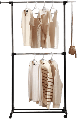 Style Selections Rolling Garment Rack