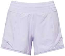 lululemon Women's Purple Hotty Hot 4In Lace-Trim Stretch-Woven Shorts