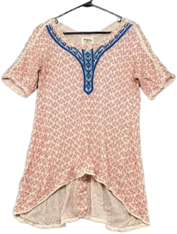 Anthropologie Women's Holding Horses Embroidered Boho Tunic Top